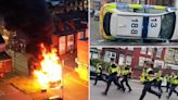 'Very visible police presence' on streets of Leeds after mass riot erupts with vehicles overturned and set on fire