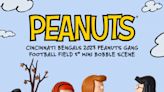 FOCO bobblehead scene features Cincinnati Bengals Peanuts gang