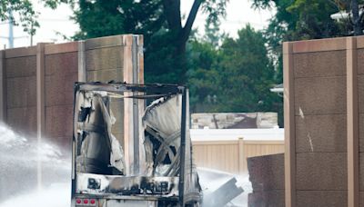 See photos of truck explosion of Route 3 in Clifton