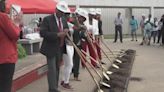 Pine Bluff school officials hold groundbreaking ceremony for new high school