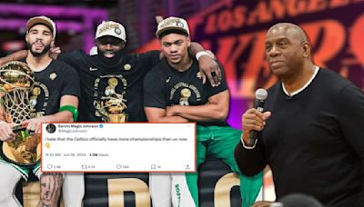 Magic Johnson Shares Brutally Honest Reaction to Celtics Surpassing Lakers’ NBA Championship Title Record