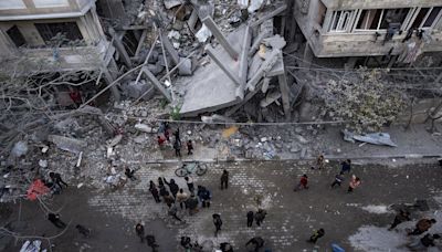 An Israeli airstrike killed 45 Palestinians in an encampment for displaced people