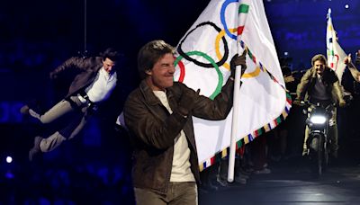 Tom Cruise Dives Into Paris Olympics Closing Ceremony, Drives Off With Flag To LA 2028