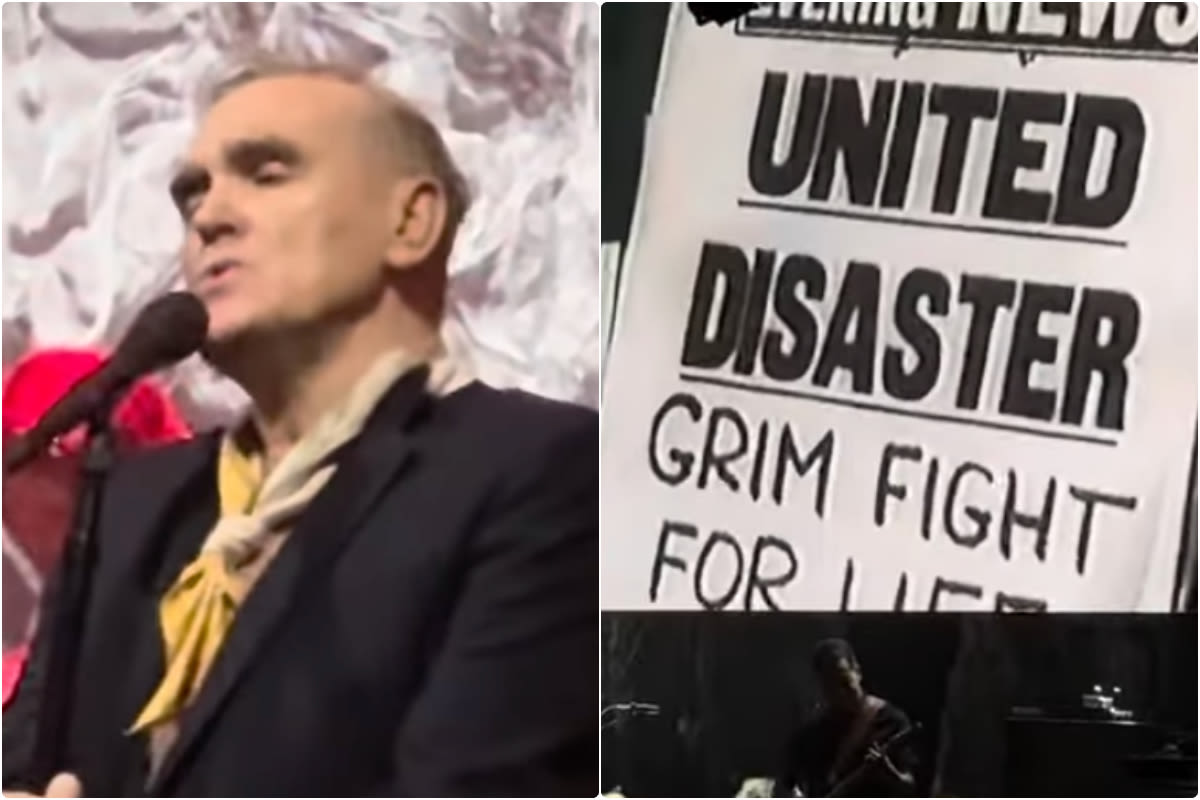 Video: Morrissey performs Munich Air Disaster tribute in Las Vegas
