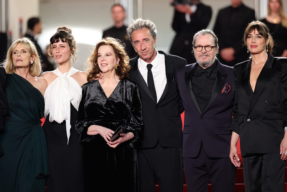Gary Oldman and Paolo Sorrentino Embrace as ‘Parthenope’ Gets 9.5-Minute Standing Ovation at Cannes Film Festival
