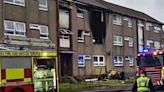 Massive blaze breaks out at Glasgow flat as emergency services rush to scene