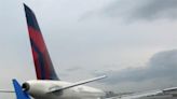 Love tap on the tarmac: Video shows Delta and United planes in slow-motion bump at Boston airport