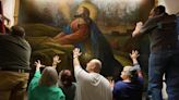 Engaging Shrewsbury church painting helps bind two congregations