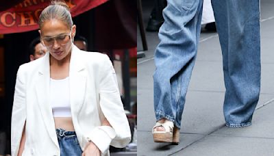 ... Lopez Stepped Out in Platform Sandals for Her 55th Birthday in New York — Here’s Why The Shoe Style Is a...