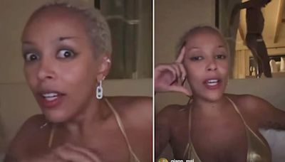 Doja Cat is FLASHED by her male pal during chaotic Instagram Live