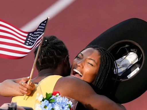 Video: After facing elimination, Tara Davis-Woodhall soared onto Team USA