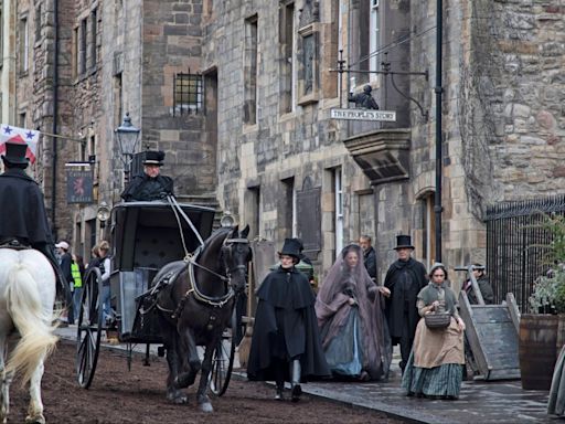 Iconic Edinburgh street transformed for Guillermo Del Toro's Frankenstein movie