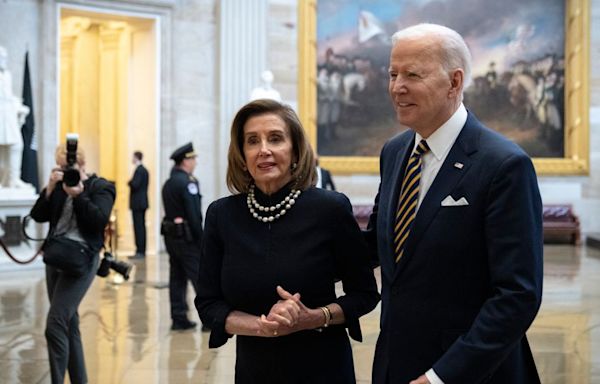 Nancy Pelosi Puts A Sunny Spin On Her Strained Relationship With President Biden