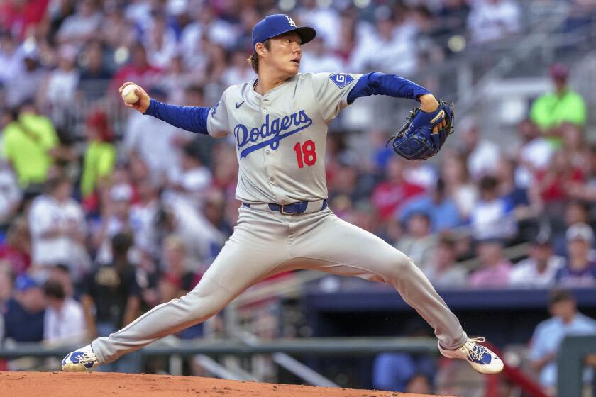 Yoshinobu Yamamoto bends but doesn't break as Dodgers split series versus Braves