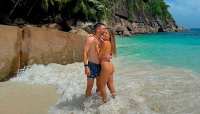 Las fotos de las paradisíacas vacaciones de Nicolás Tagliafico y Carolina Calvagni tras el título logrado por la Selección en la Copa América