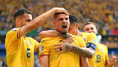 Marin's first-half equaliser sees Romania top Group E ahead of Belgium