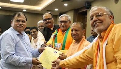 BJP’s Bahoran Lal Maurya Files Paper For Uttar Pradesh MLC By-Election