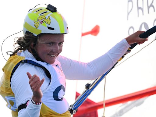 Emma Wilson’s bid for windsurfing gold postponed due to low winds in Marseille