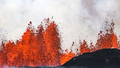 Watch: A volcano in Iceland erupted again, shooting lava more than 100 feet high