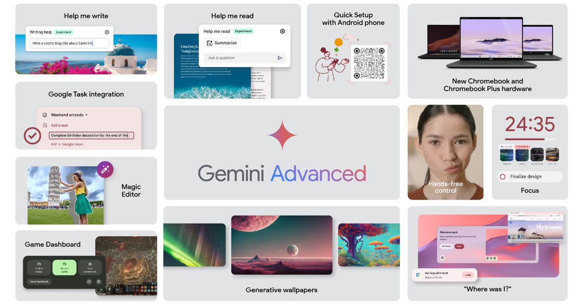 Google Gemini is here for Chromebook Plus