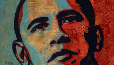 Viral Obama “hope” poster original up for grabs