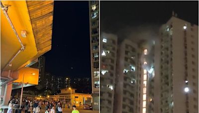 天華邨電動單車充電起火 150住客急疏散 5人吸濃煙不適送院