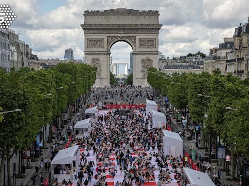 超大型野餐！巴黎香榭麗舍封街 4千人享頂級美食
