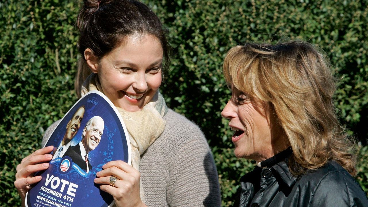 Actor Ashley Judd, a Democratic activist, adds her voice to those calling on Biden to leave the race