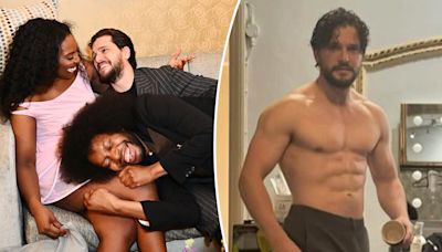 Kit Harington looks insanely ripped in shirtless backstage shot at West End’s ‘Slave Play’