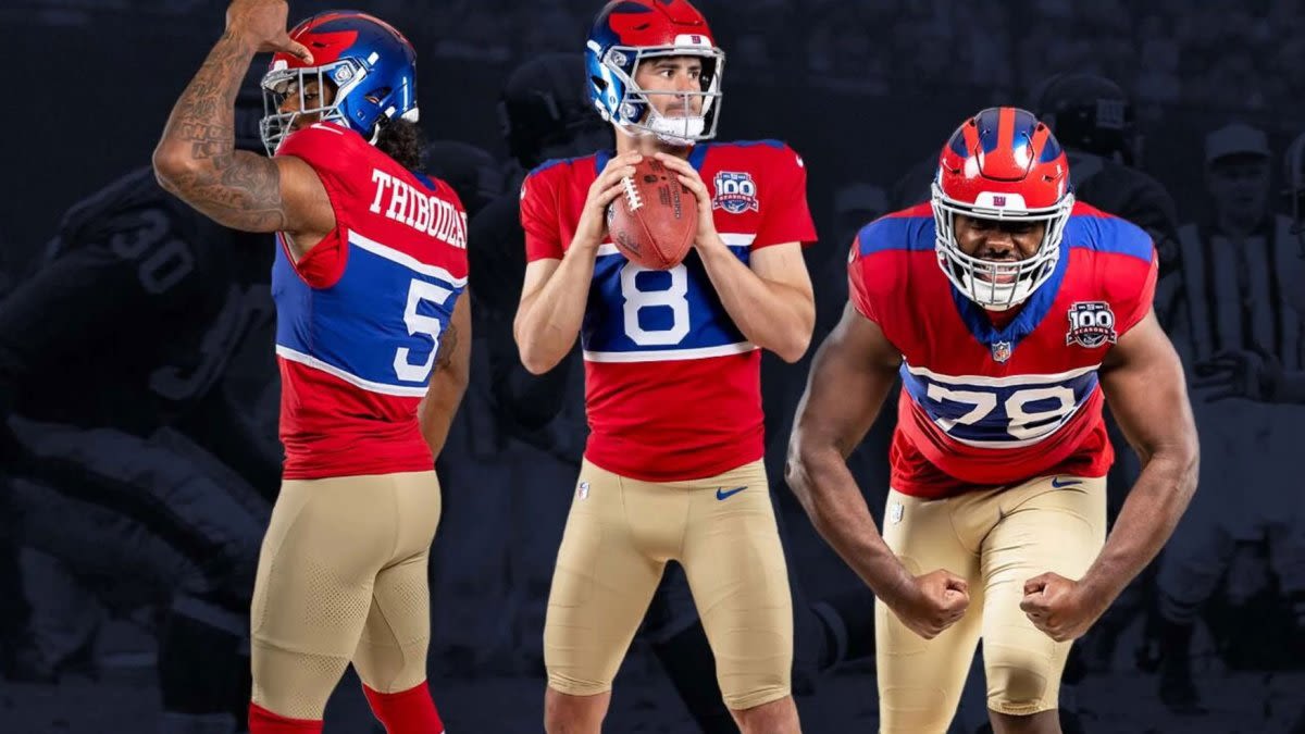 Giants unveil 'Century Red' throwback uniforms to celebrate 100th season