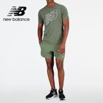 New Balance DryX頂級吸濕排汗短袖上衣 男運動衣 透氣衣 排汗T 綠色 AMT23224DON【KAORACER】