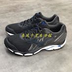 MIZUNO WAVE INSPIRE 14 男 耐磨 支撐型 扁平足 避震 慢跑鞋 黑藍J1GC184410爆款