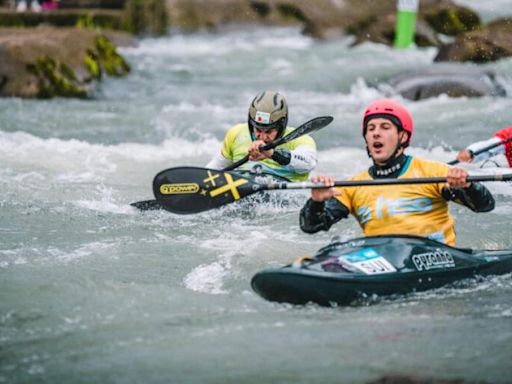 David Llorente, bronce en kayak cross en el Europeo de Tacen