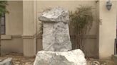 Residents of a California town are pushing officials to remove the city's 30-year-old rock sculpture because it resembles a 'phallic symbol'