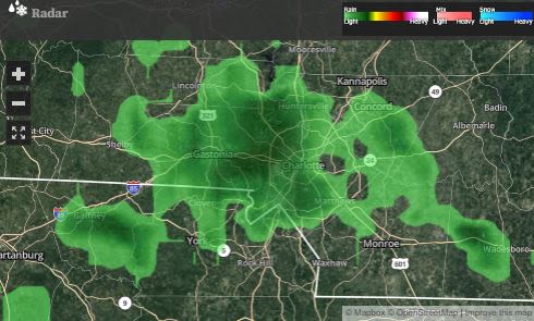 INTERACTIVE RADAR: Check out the hour-by-hour forecast as heavy rain moves across the Charlotte area Tuesday