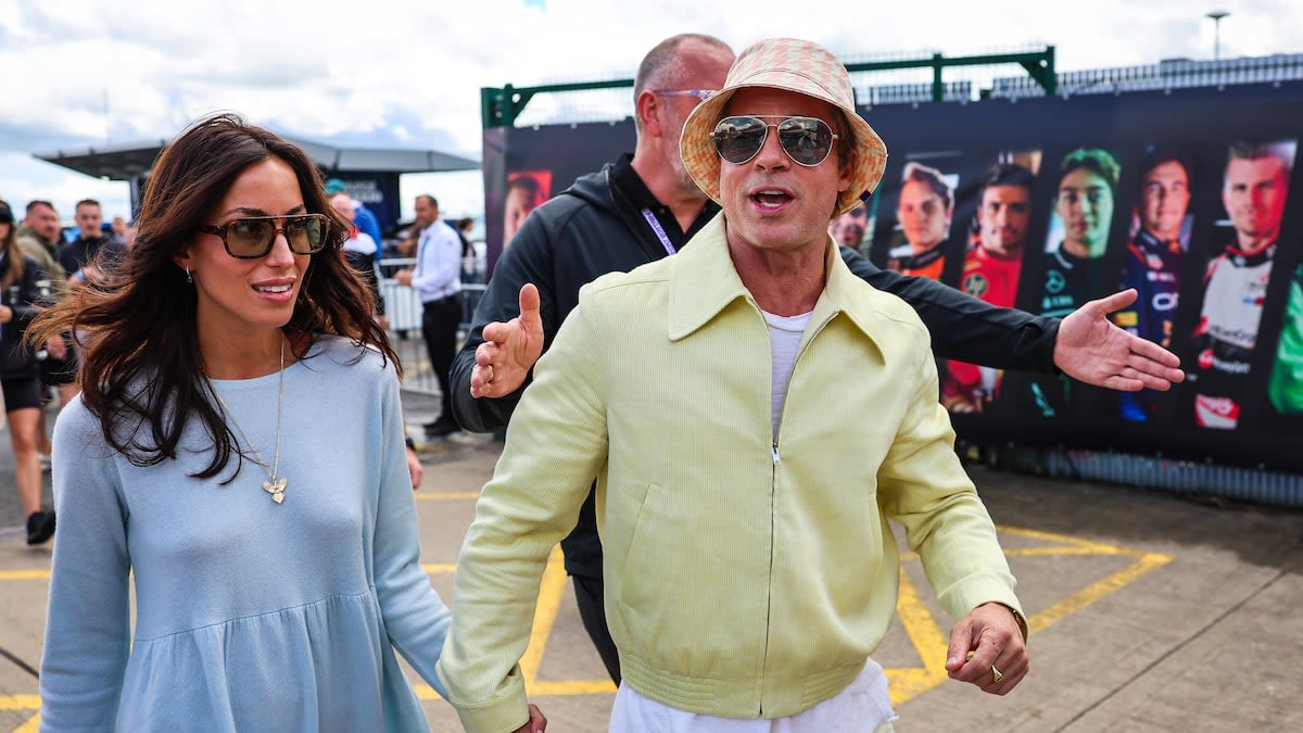 Brad Pitt & GF Ines de Ramon Hold Hands at British Grand Prix as ‘F1’ Teaser Drops