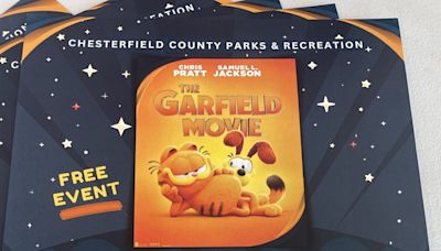 Chesterfield: Watch "The Garfield Movie" for free, bounce houses, food trucks, giveaways