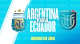 Argentina vs. Ecuador, por un amistoso previo a la Copa América 2024: hora, cómo ver y formaciones