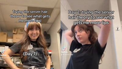 Server reveals shocking amount of tips after testing out viral ‘hair theory’