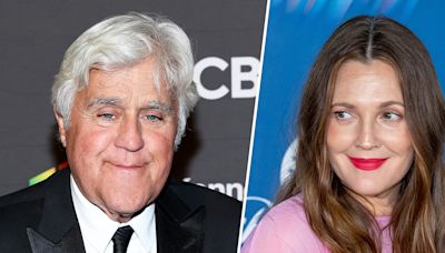 Jay Leno shares with Drew Barrymore the story of meeting her when she was 3