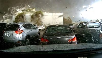 Tornado in den USA: Dashcam-Aufnahme zeigt zerstörerische Kraft