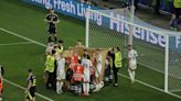 Gabby Logan explains BBC decision as UEFA criticised over horrifying Barnabas Varga injury
