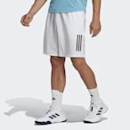 adidas 愛迪達 短褲 男款 運動褲 9吋 網球 亞規 CLUB 3STR SHORT 白 HS3251