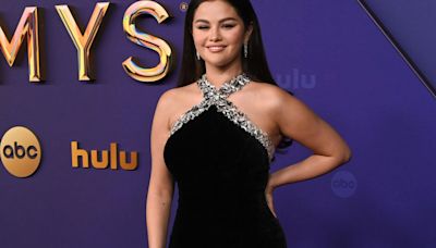 Selena Gomez flashes ring on engagement finger as she leads stars at Emmys