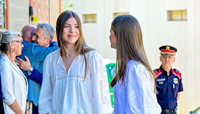 King Felipe of Spain and Queen Letizia join daughters in Barcelona