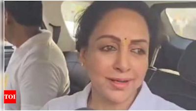 "Everyone should practice yoga...": Hema Malini on 10th International Day of Yoga | Hindi Movie News - Times of India