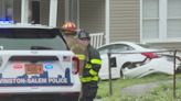 Weather causes car to crash into Winston-Salem home