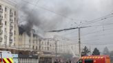 Russian missile attacks kill 8 in Ukraine, damage residential building and railway