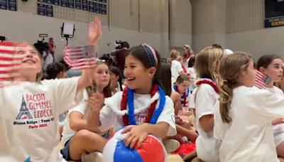 Pep rally in Bethesda celebrates 3 Montgomery County natives heading to Olympics for swimming