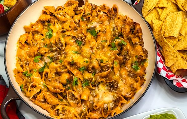 Put one-pan taco pasta on the table for Cinco de Mayo | Chula King